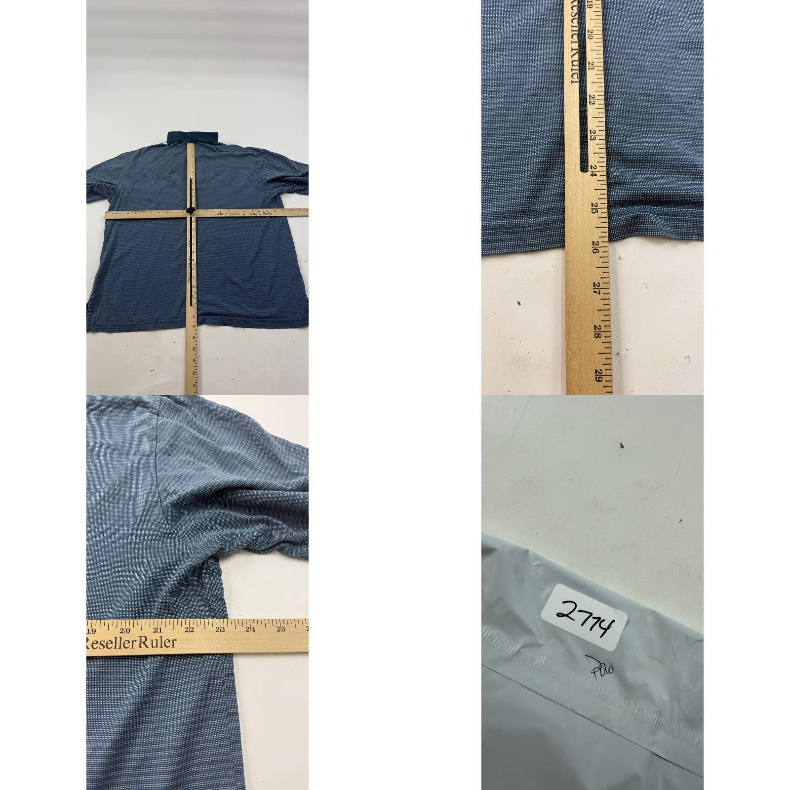 Vintage VINTAGE Turnbury Polo Shirt Mens L Blue Mercerized Pima Cotton Striped Knit Golf Size US L / EU 52-54 / 3 - 8 Thumbnail