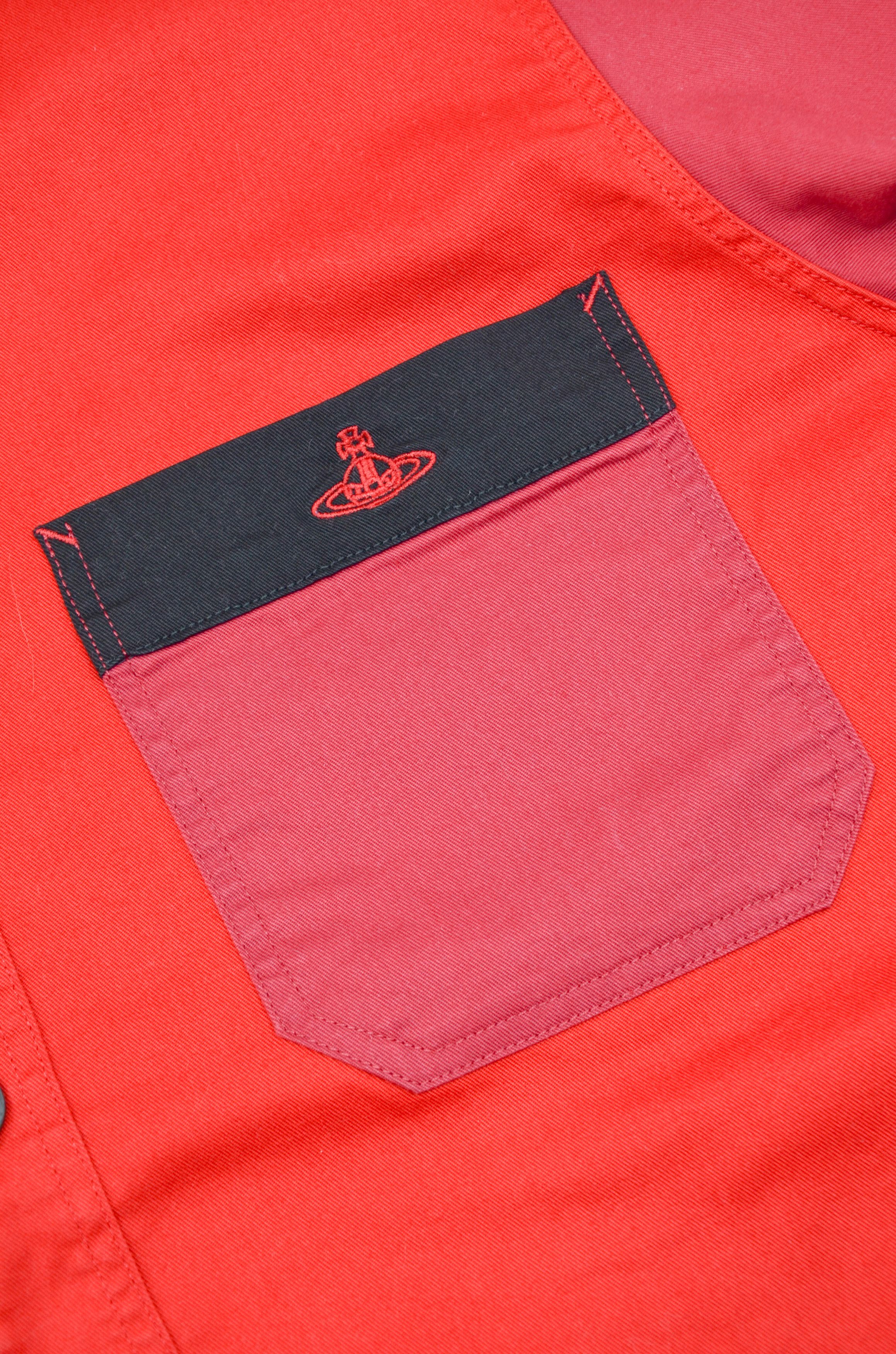 Vivienne Westwood VIVIENNE WESTWOOD Anglomania Red Snap Logo Pocket Overshirt Size US M / EU 48-50 / 2 - 6 Thumbnail