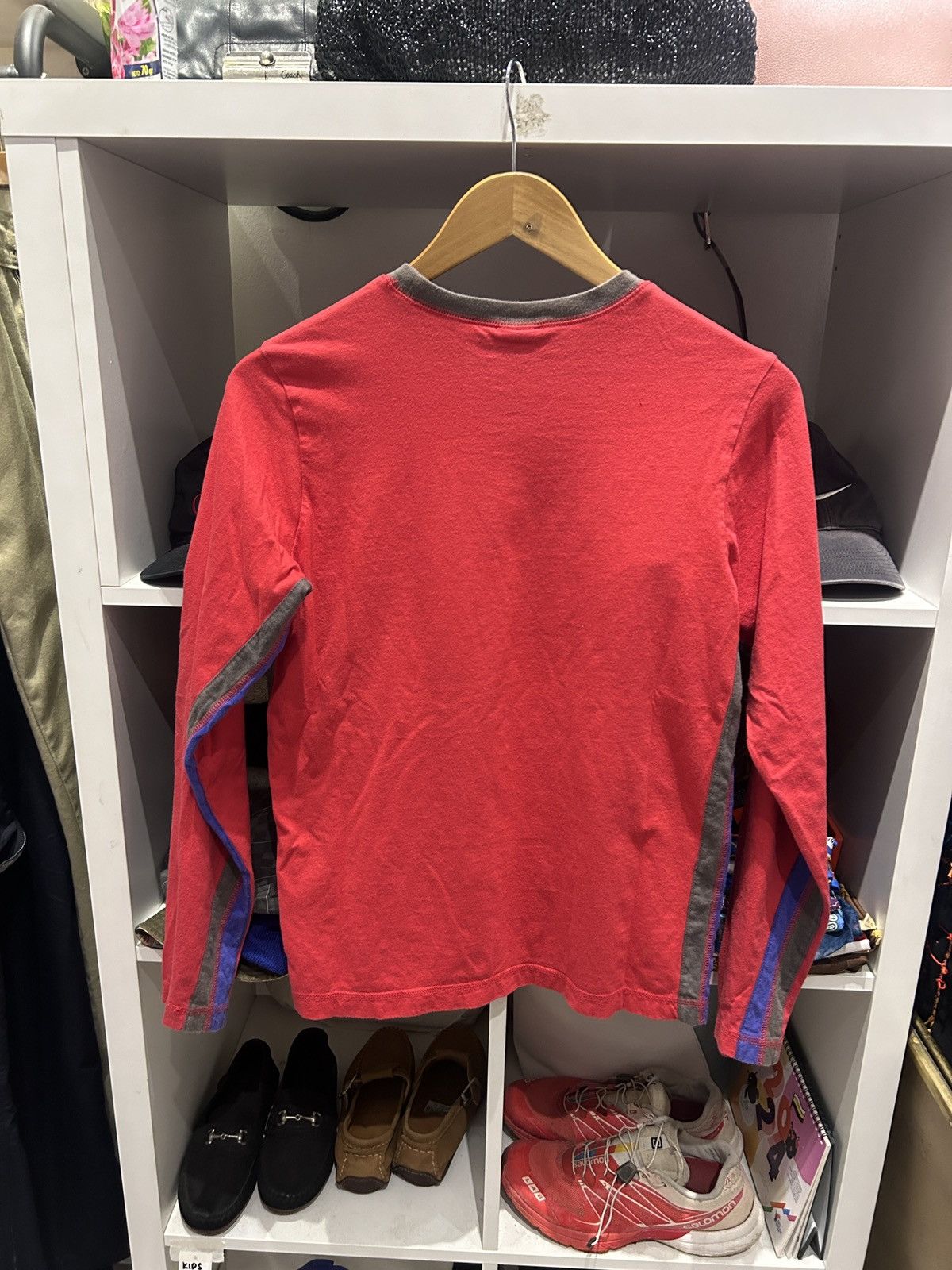 Diesel DIESEL SLAPSHOT Y2K longsleeve tshirt red blue coco stripe Size US S / EU 44-46 / 1 - 8 Thumbnail