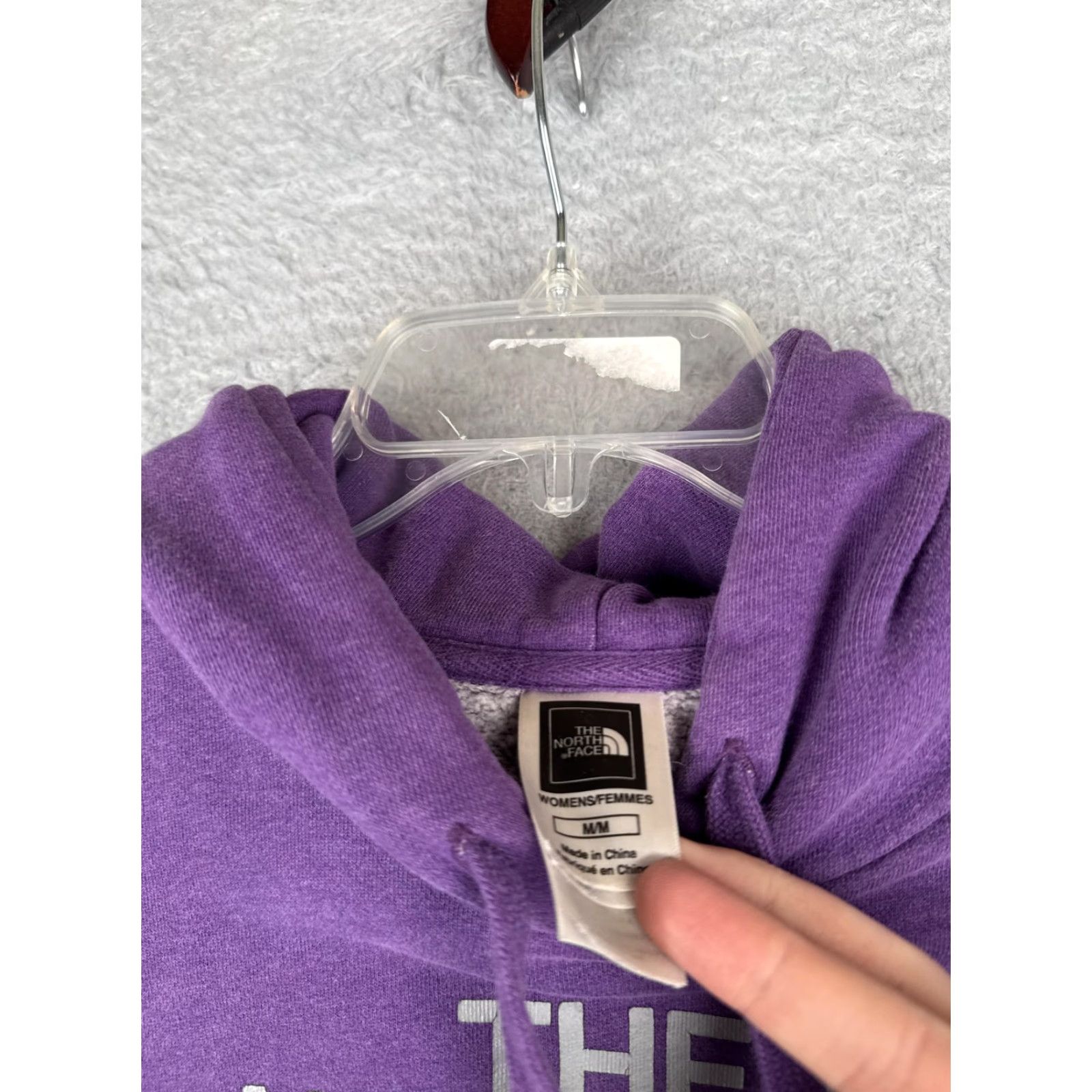 The North Face The North Face Hoodie Womens Medium Purple Pullover Kangaroo Fleece Sweatshirt Size M / US 6-8 / IT 42-44 - 7 Thumbnail