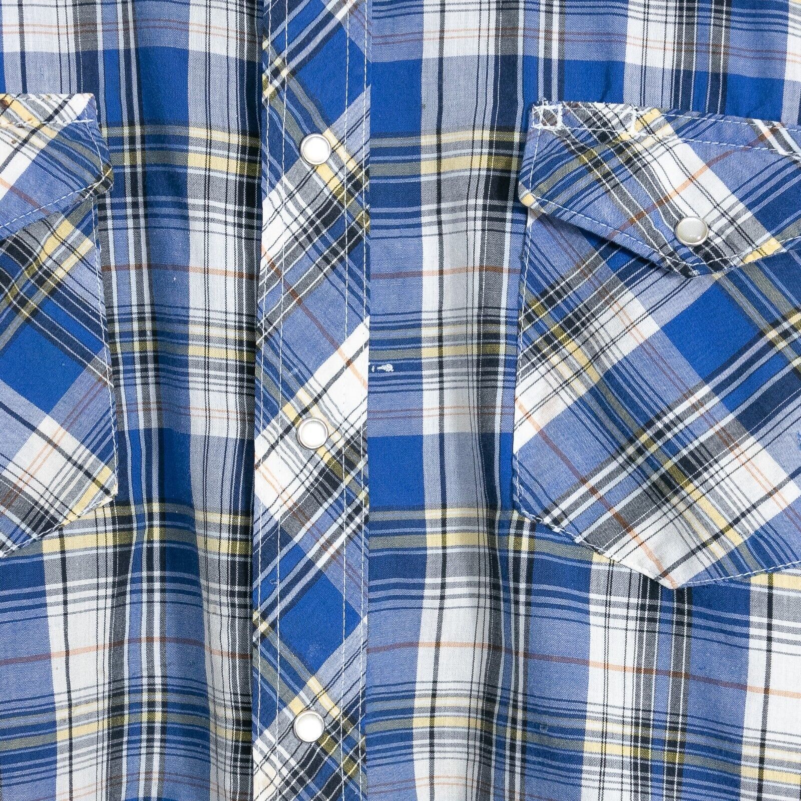 Wrangler Vintage Wrangler Pearl Snap Button Shirt 2XL - Long Sleeve Size US XXL / EU 58 / 5 - 3 Thumbnail