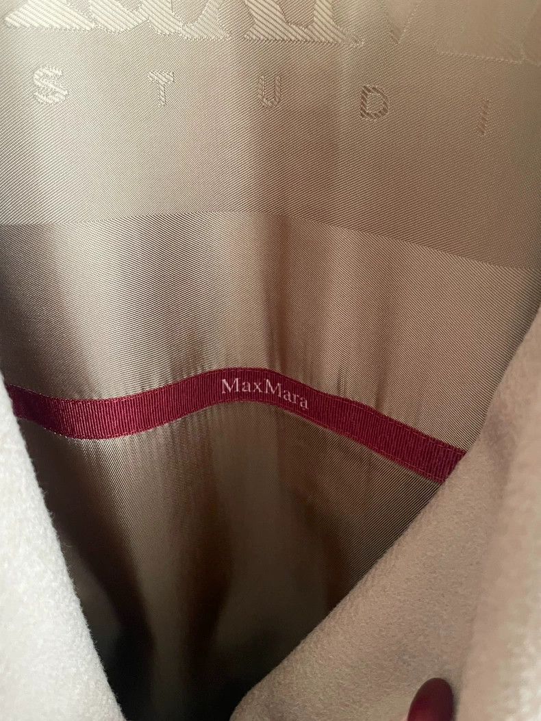 Max Mara Max Mara Classic Camel Water Ripple Wool Coat Size S / US 4 / IT 40 - 4 Thumbnail