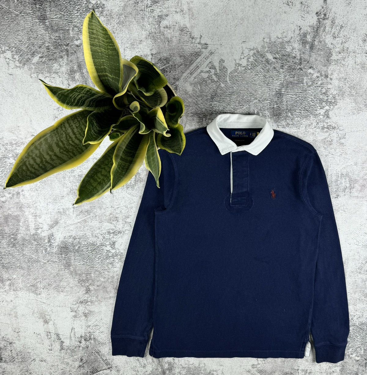 Pre-owned Polo Ralph Lauren T Retro Y2k Sweater Pullover Longsleeve In Blue