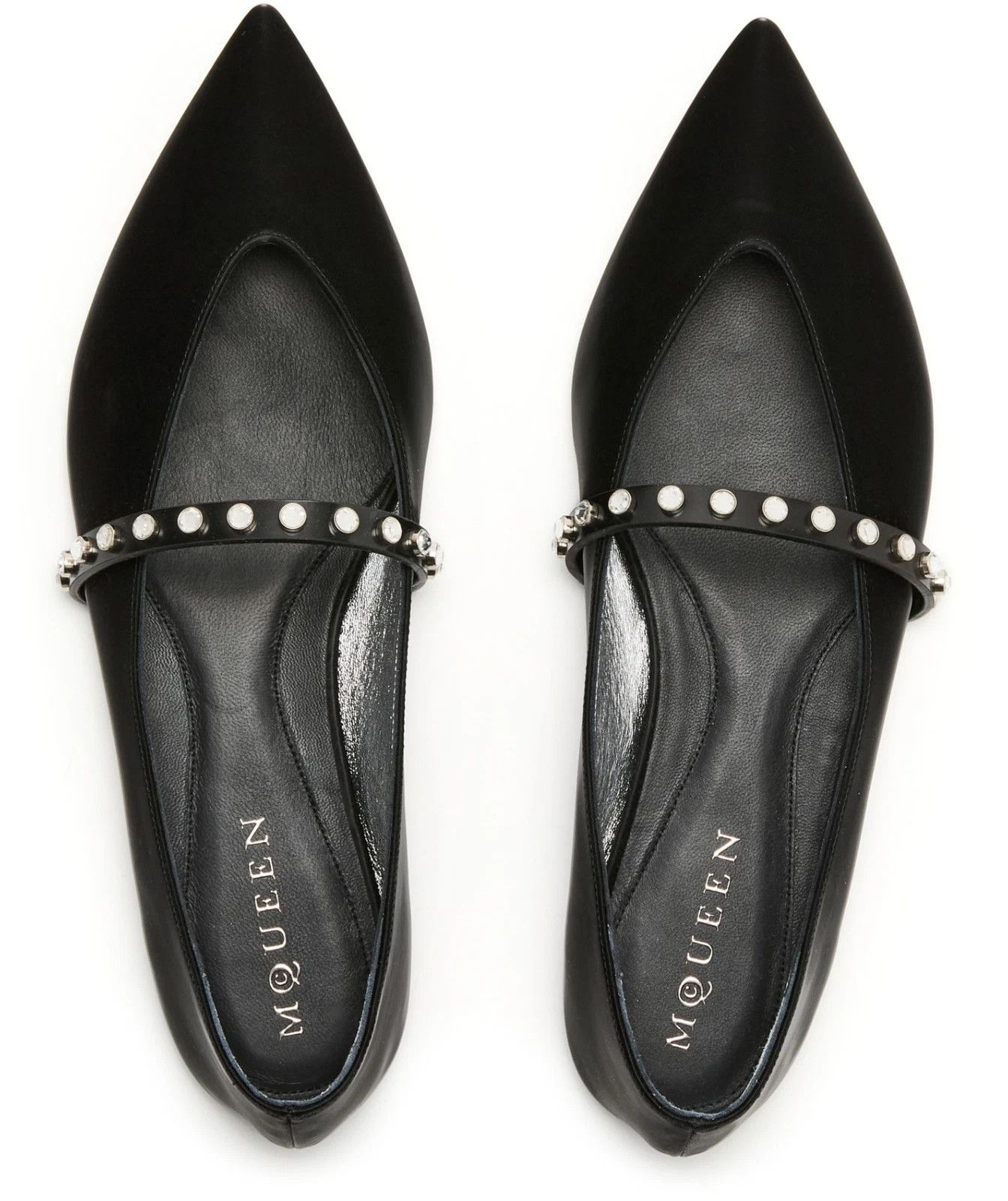 Alexander McQueen ALEXANDER MCQUEEN Black Leather Ballerinas New & Authentic Size US 6 / IT 36 - 4 Thumbnail