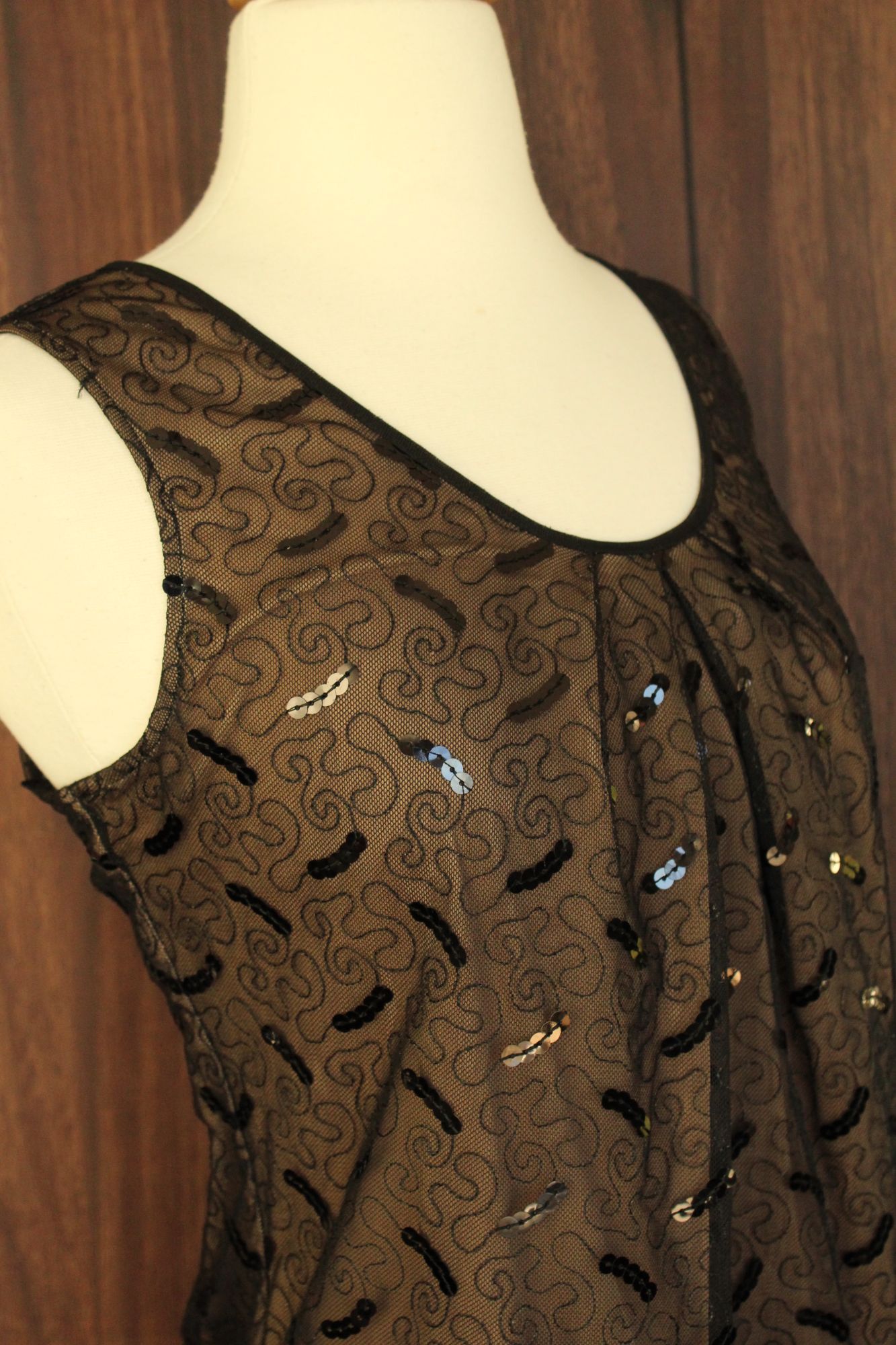 Jones New York Jones New York Womens Top, New with Tags Black over Beige, S Size S / US 4 / IT 40 - 4 Thumbnail