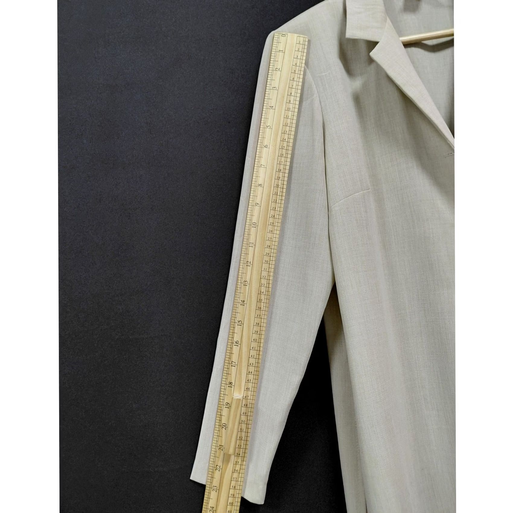 Vintage Cattrell Coat Women Size 12 Beige Solid Long Sleeve Made in USA Size XL / US 12-14 / IT 48-50 - 4 Thumbnail