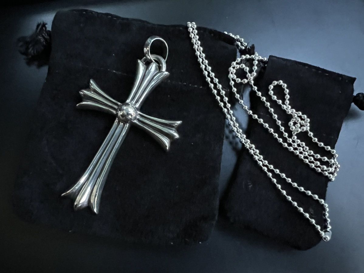 Chrome Hearts Chrome Hearts large cross pendant CH Ball chain ballchain Size ONE SIZE - 5 Thumbnail