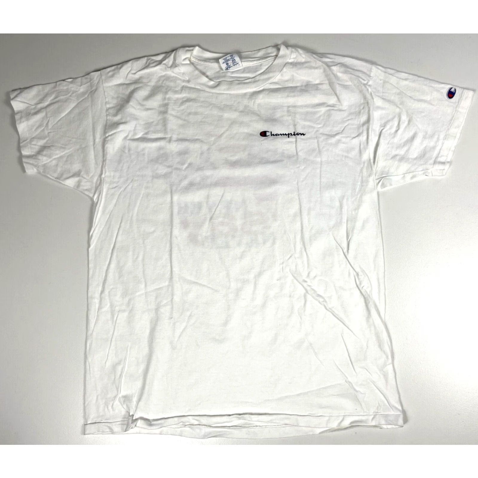 Champion VINTAGE Champion T-Shirt Never Say Never USA Olympics 90s Men XL White 100% Cotton Short Sleeve Crew Neck Graphic Print Size XL Size US XL / EU 56 / 4 - 2 Thumbnail