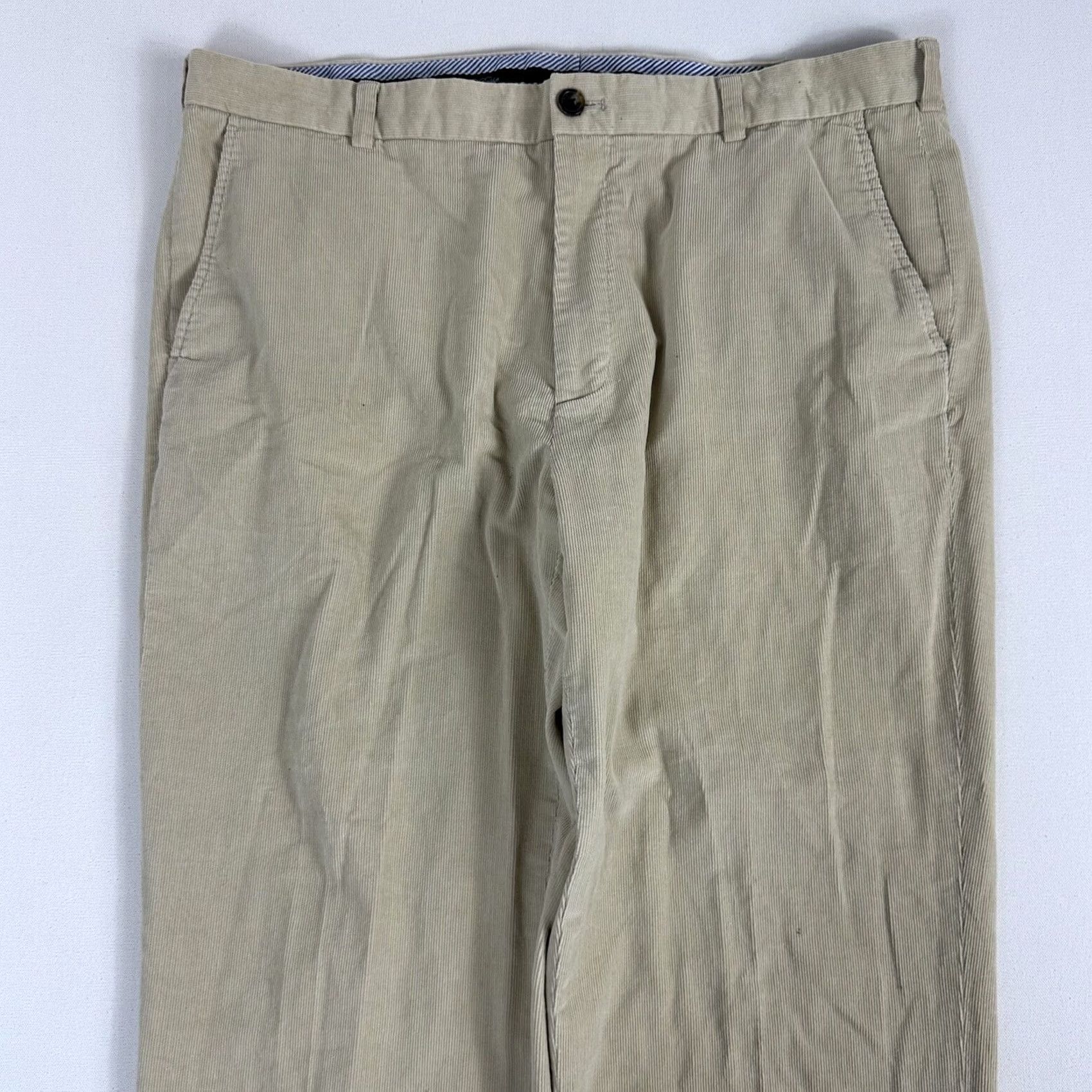 Brooks Brothers Brooks Brothers Country Club Corduroy Chino Pants Mens 40x30 Cotton Classic Fit Beige Straight 5-Pocket Size US 40 / EU 56 - 3 Thumbnail