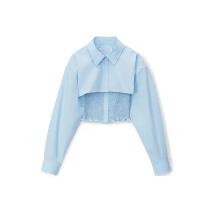 Alexander Wang Alexander Wang Layered Long Sleeve Shirt for Women 0079 Size M / US 6-8 / IT 42-44 - 1 Thumbnail