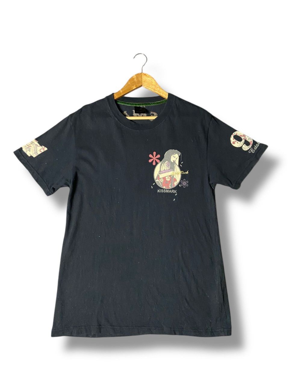 Japanese Brand Vintage KISSMARK Graphic Printed Tees (152) Size US L / EU 52-54 / 3 - 1 Thumbnail