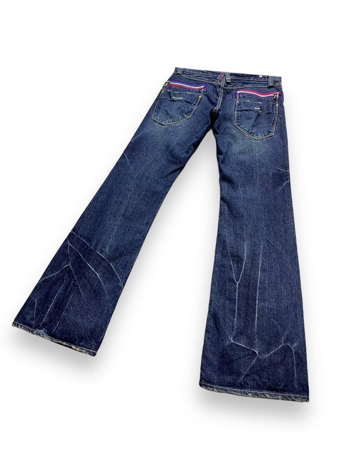 Japan Blue 🇯🇵MADE IN NIPPON! BLAST Whiskers Modern Vintage Punk Flare Size US 30 / EU 46 - 7 Thumbnail