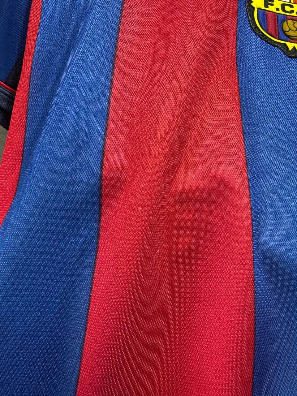 Vintage Vintage FC Barcelona #10 Rivaldo Soccer Jersey Shirt Size US L / EU 52-54 / 3 - 9 Thumbnail
