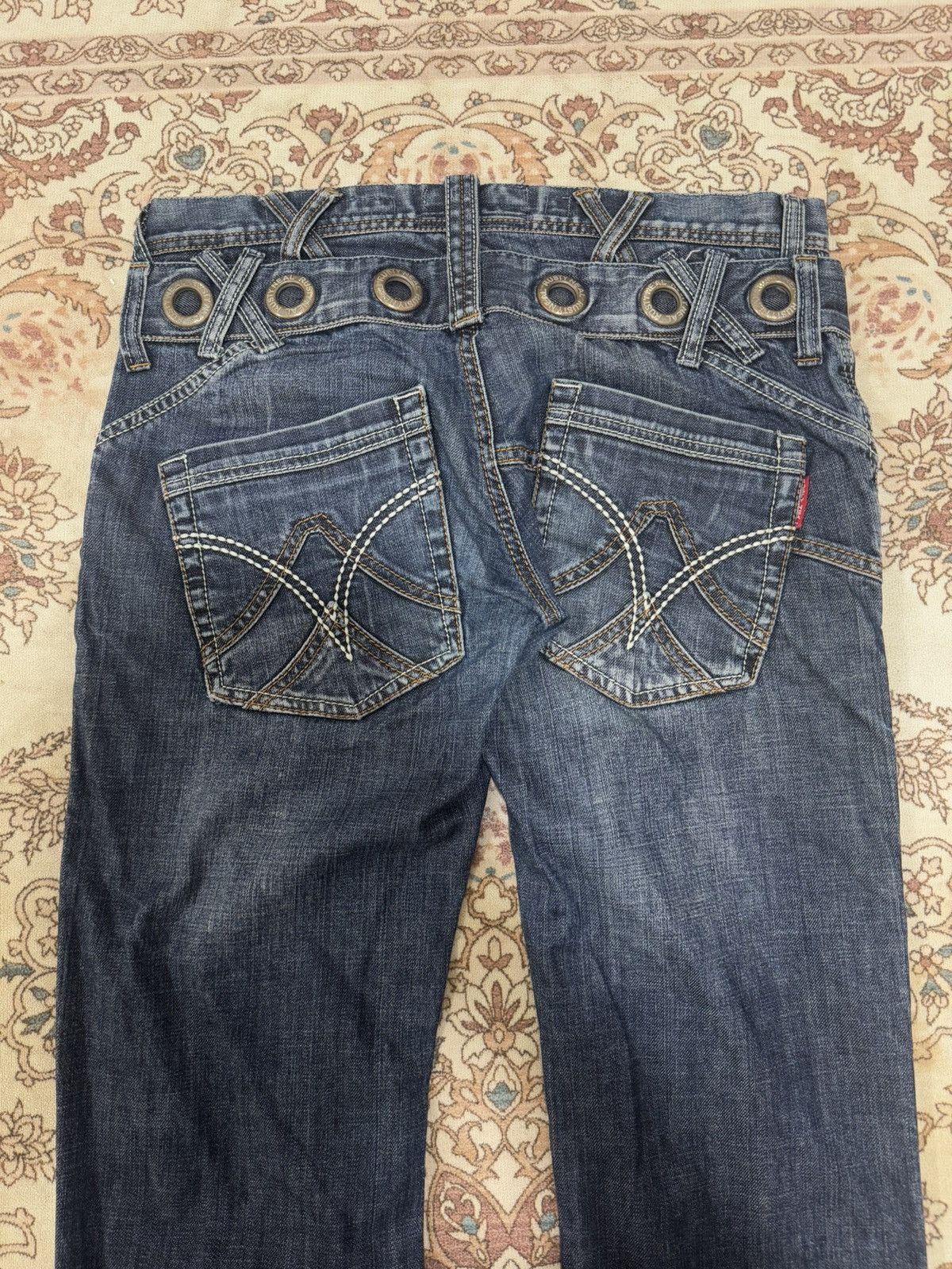 If Six Was Nine × Rusty × Vintage Vintage Rusty Neal Double Waist Low Rise Jeans Size US 34 / EU 50 - 6 Thumbnail