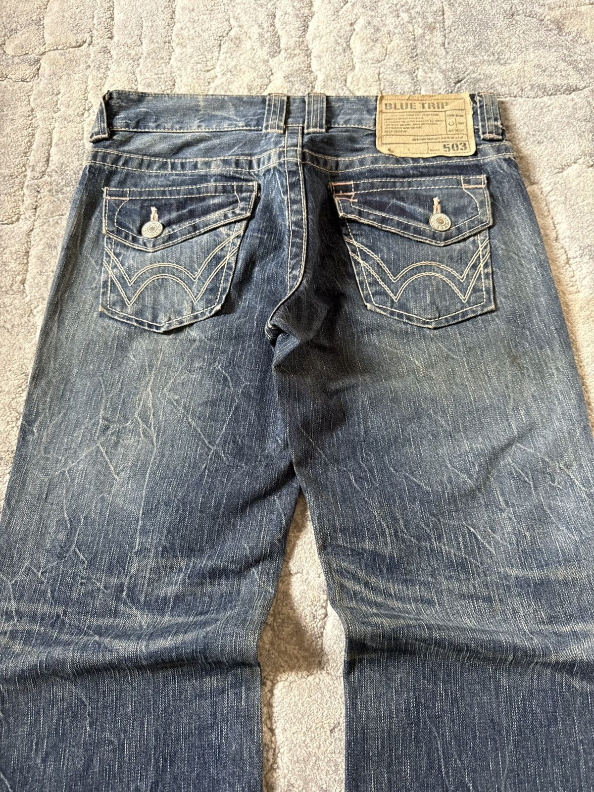 Edwin Edwin 503 Blue Trip Medium Wash Flared Jeans Size US 29 - 11 Thumbnail