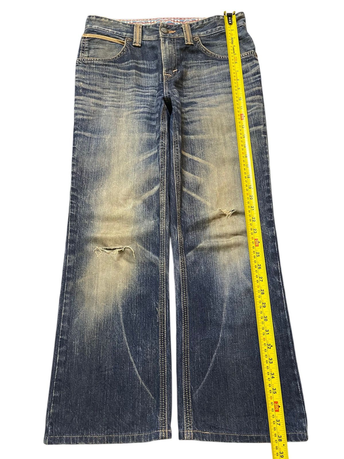 Edwin Edwin XV Exclusive Vintage Mud Wash Clawmark Wide Leg Jeans Size US 32 / EU 48 - 13 Thumbnail