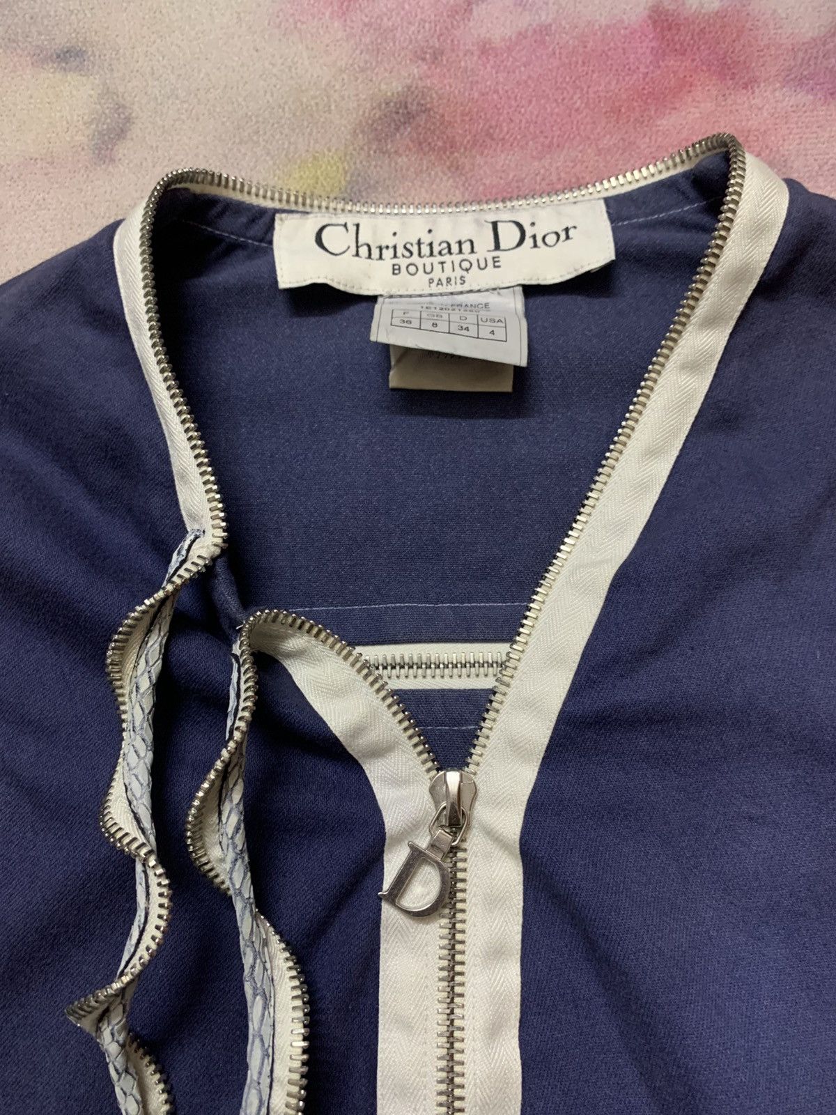 Christian Dior Monsieur SS2001 Runway Dior by Galliano Cropped Jacket Size XS / US 0-2 / IT 36-38 - 6 Thumbnail
