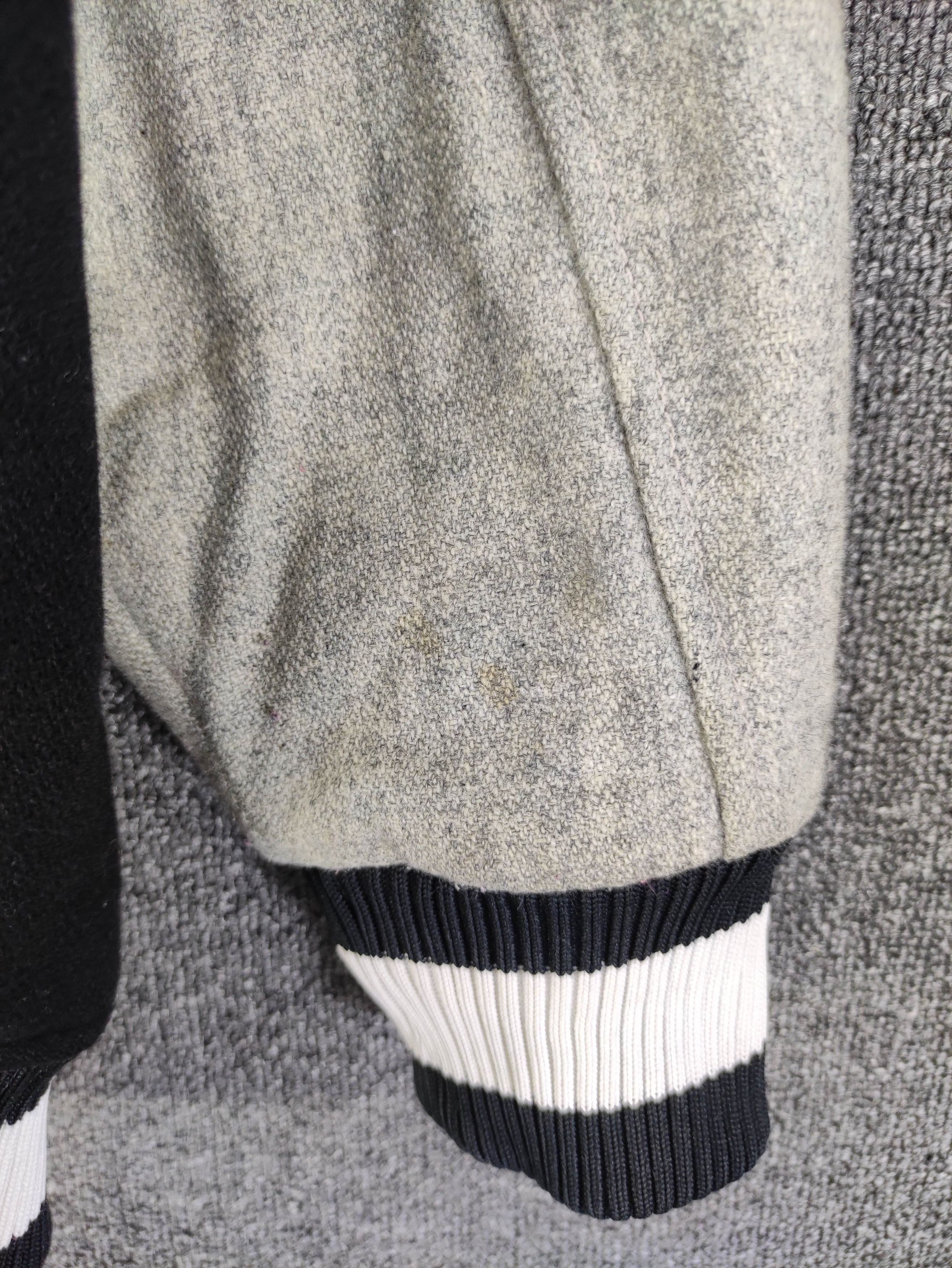 Japanese Brand Vintage Square Varsity Wool Jacket Big Logo Snap Button Size US M / EU 48-50 / 2 - 8 Thumbnail