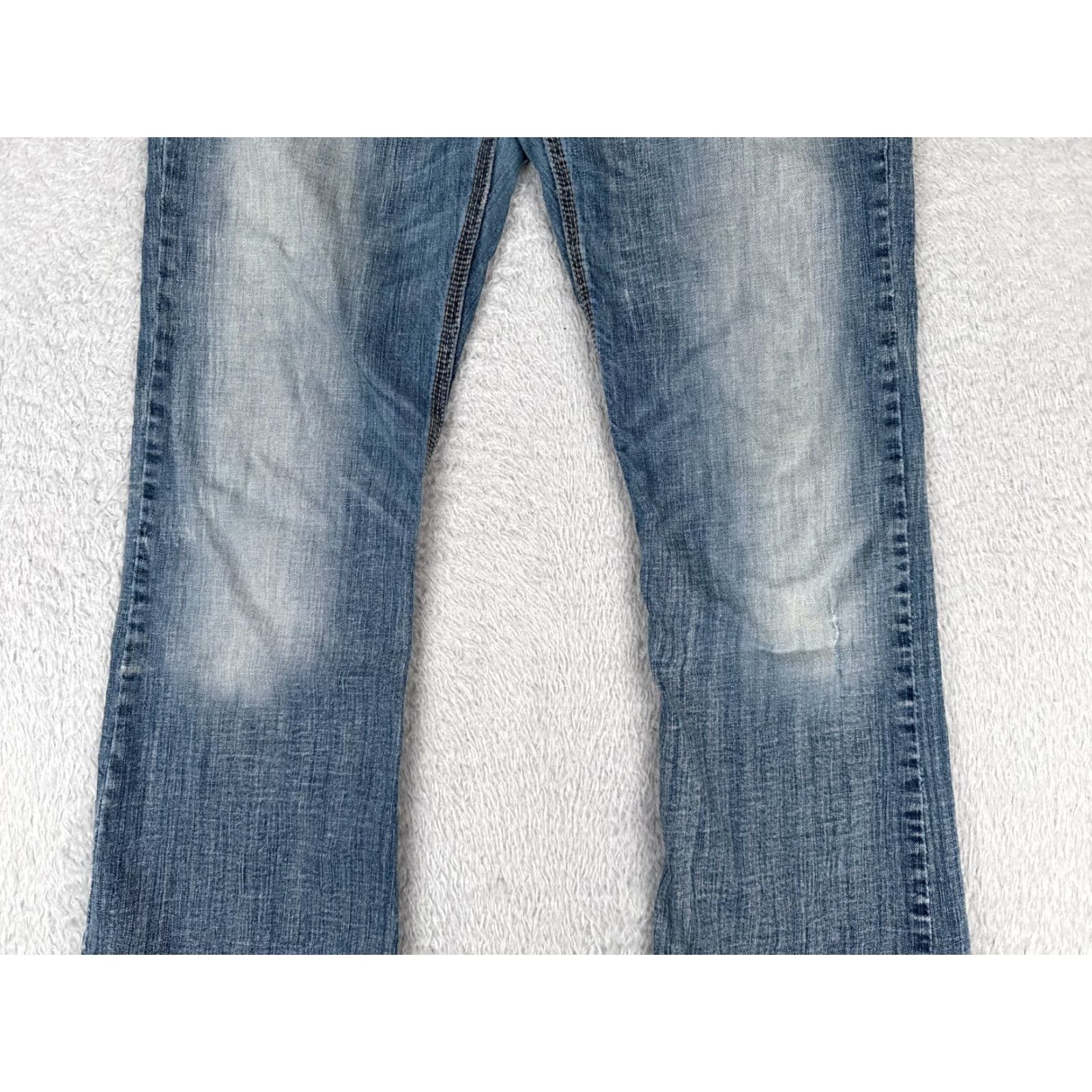 Vintage Cruel Girl Jeans Womens 11 L Blue Denim Bootcut Embroidered 33x32 Size 32" / US 10 / IT 46 - 3 Thumbnail