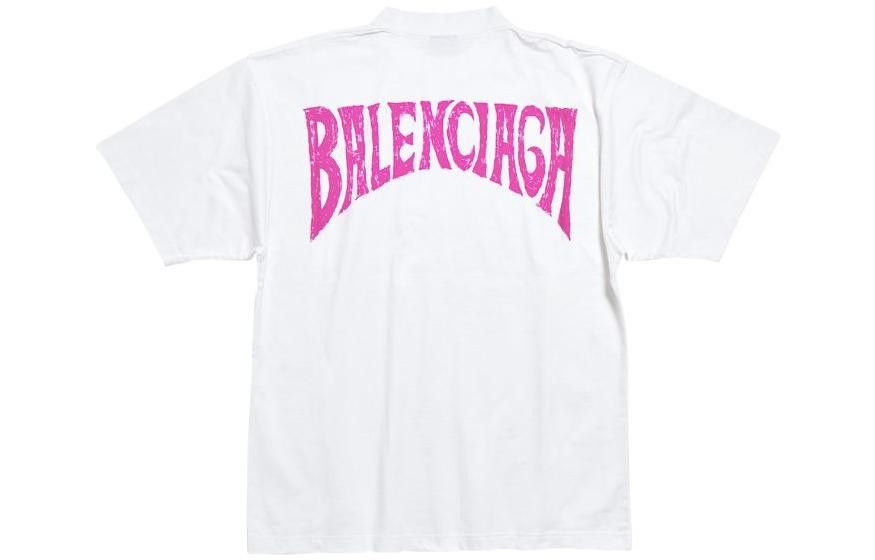 Balenciaga Hand-Drawn T-shirt Medium Fit 'White' Size US XL / EU 56 / 4 - 1 Thumbnail