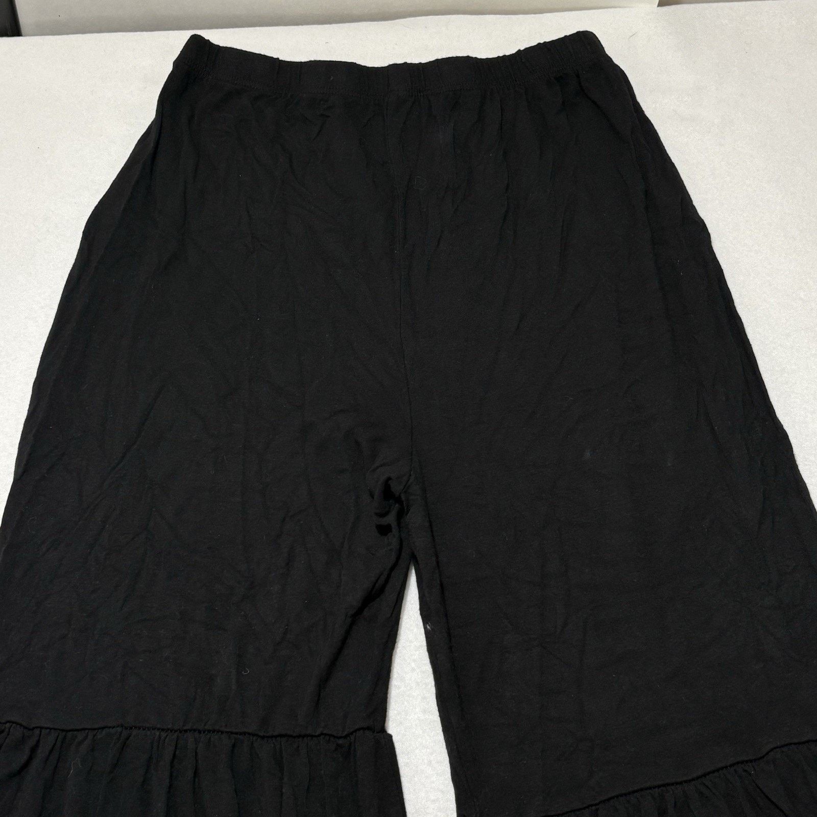 Other Fashion Nova Medium Wide/Flared Leg Pants Black Trousers Size 32" / US 10 / IT 46 - 11 Thumbnail