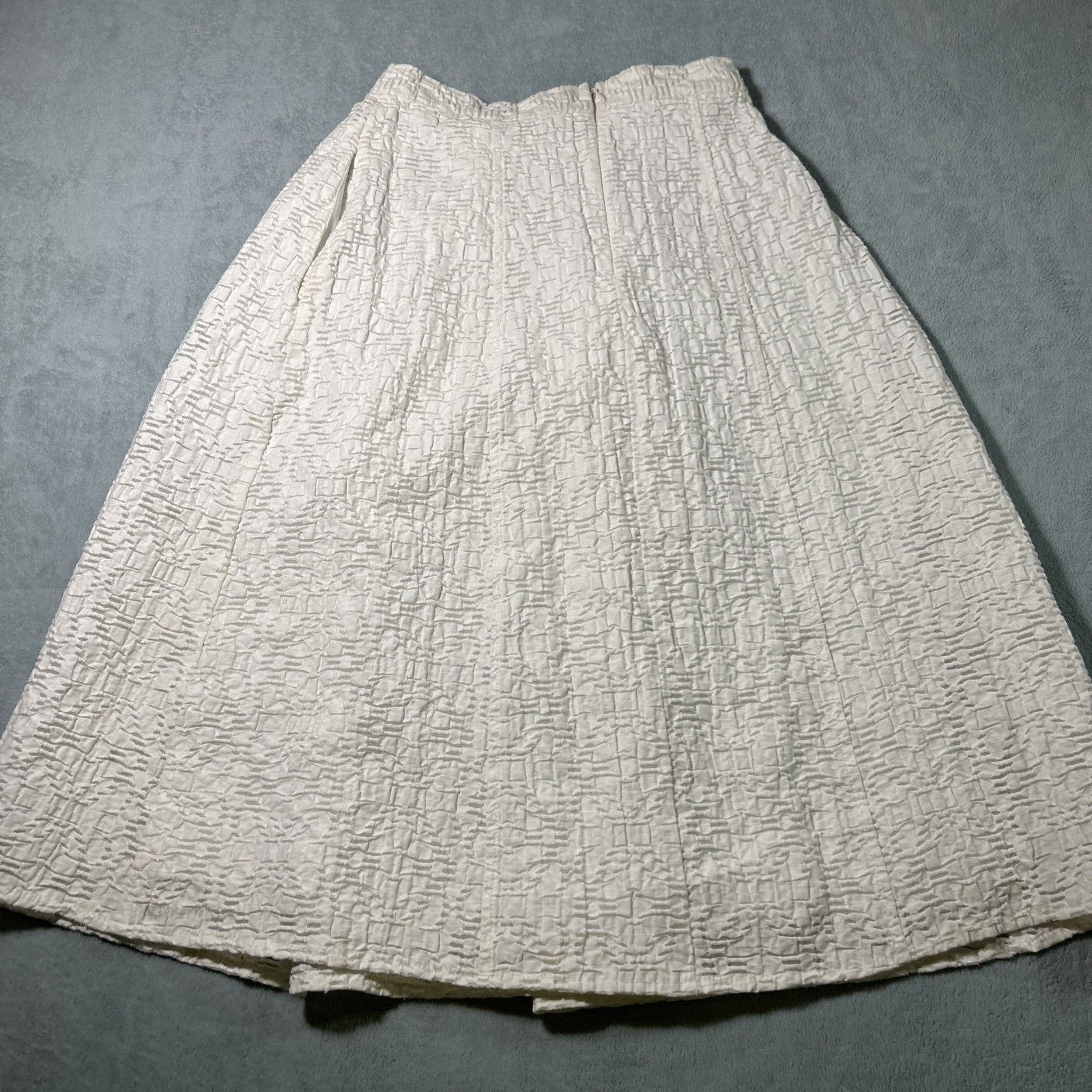 Magnolia Pearl Whimsical Seersucker Skirt 24x26 Whimsigoth Fairycore Boho Size 24" / US 00 / IT 34 - 2 Thumbnail