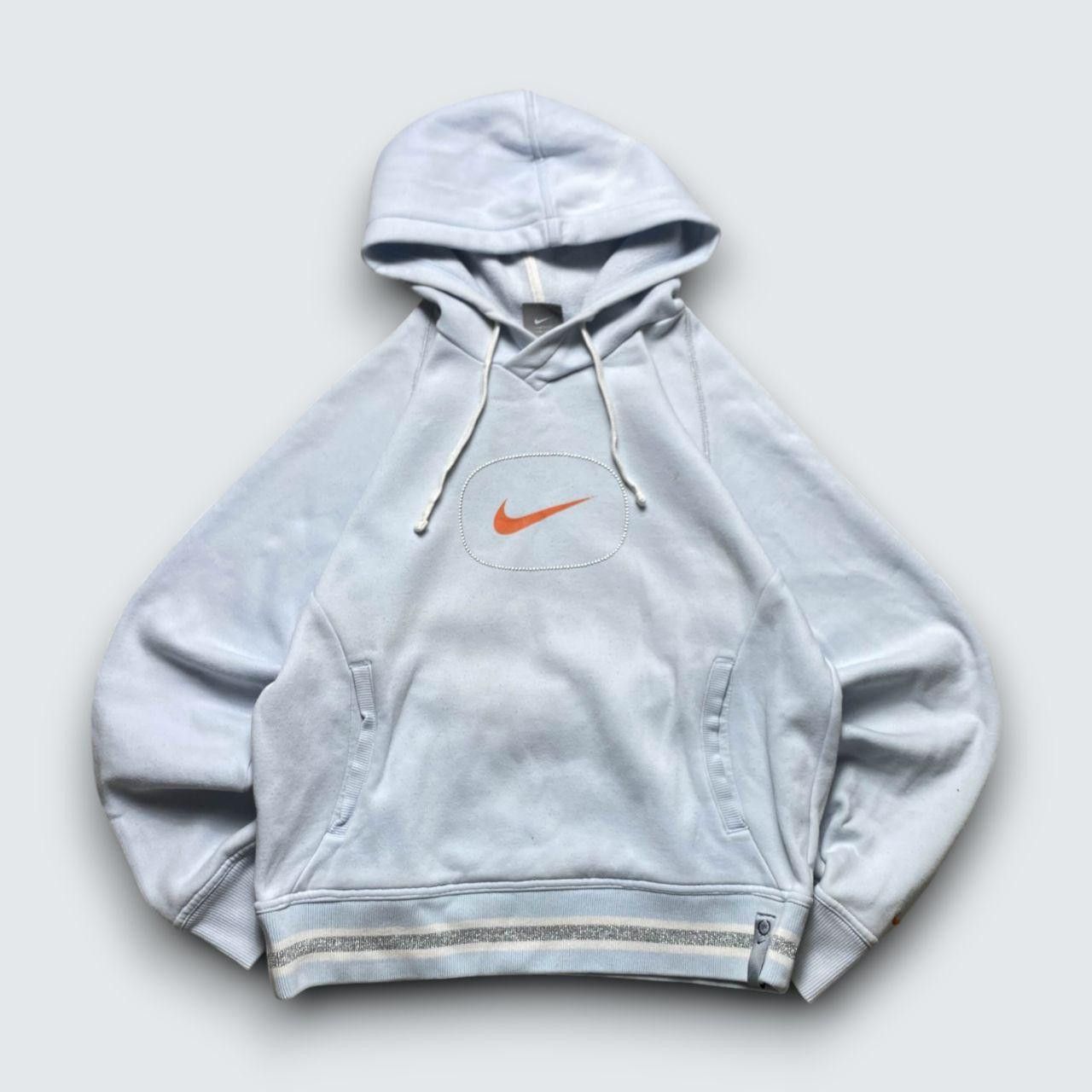 Nike 00s Nike Boxy Rhinestone Hoodie Light Blue M Size M / US 6-8 / IT 42-44 - 1 Thumbnail