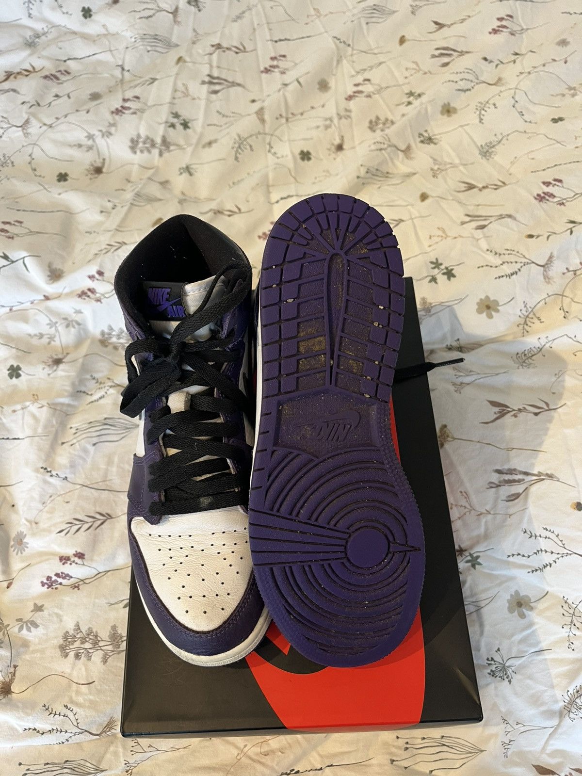Nike Jordan 1 high court purple🌂 Size US 7.5 / IT 37.5 - 6 Thumbnail