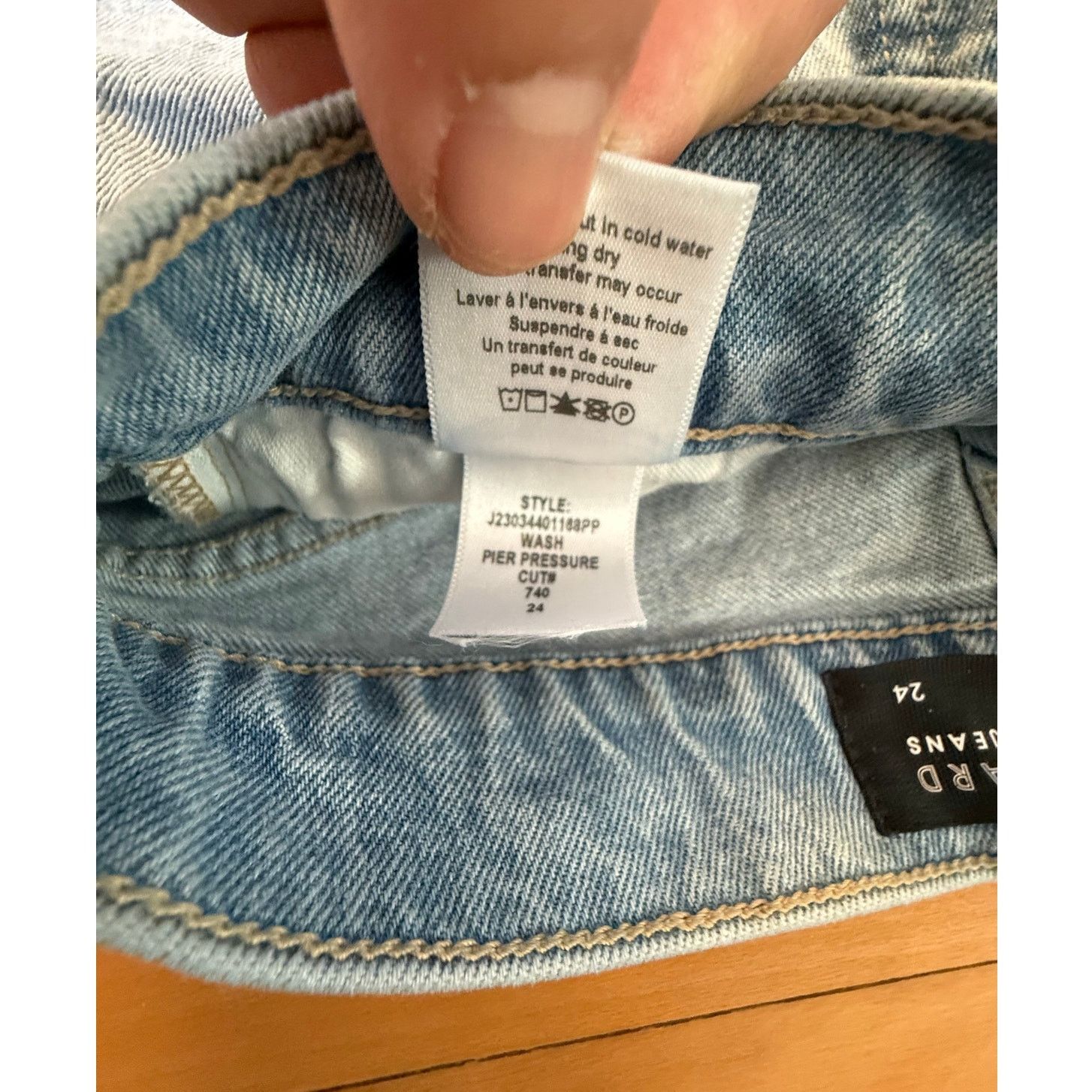 Veronica Beard Veronica Beard 80s Style High Rise Straight Leg Jeans 24 Size 24" / US 00 / IT 34 - 3 Thumbnail
