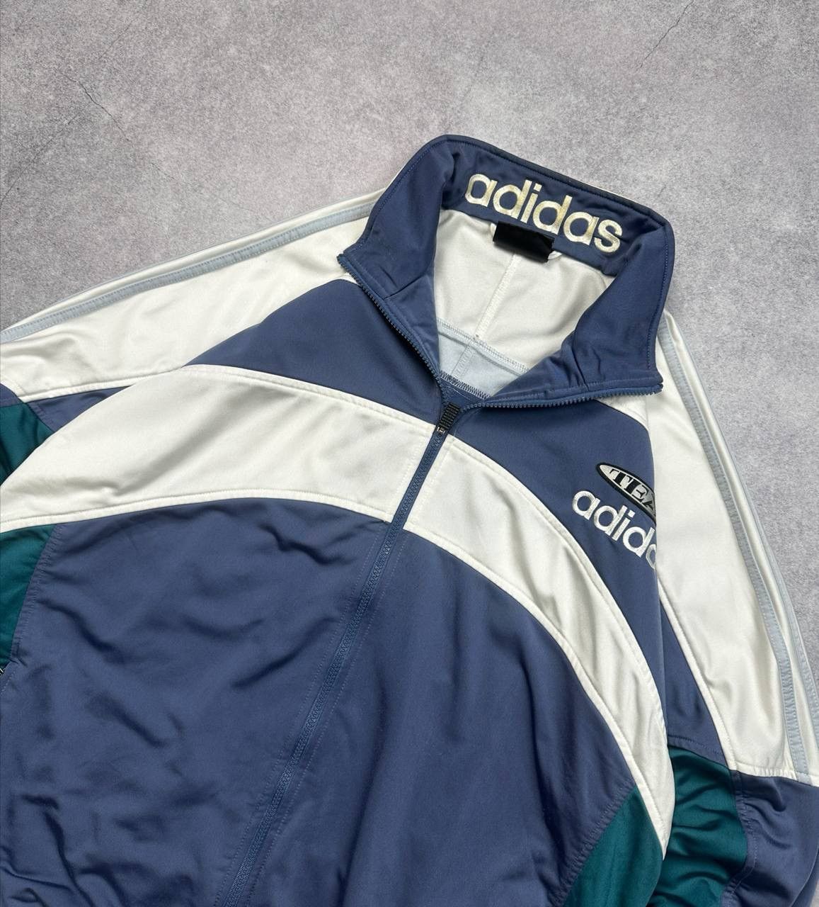 Adidas Vintage Adidas Track Jacket, Size XL – Retro 90s Sportswear Size US XL / EU 56 / 4 - 2 Thumbnail