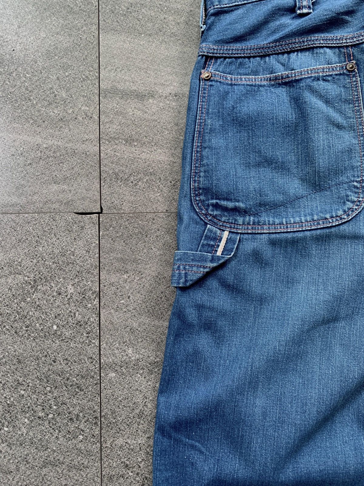 Orslow FREE TAX! Wideleg Carpenter Denim Jeans Size US 30 / EU 46 - 8 Thumbnail
