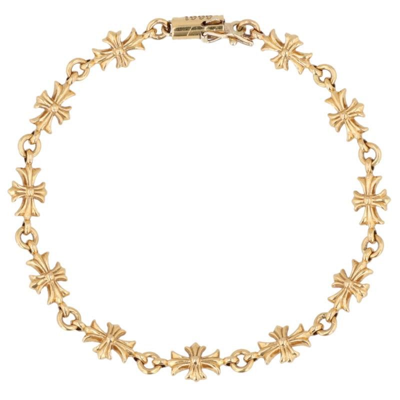 Chrome Hearts Gold Bracelets 22K TNY E CH PLS/Tiny ECH Plus