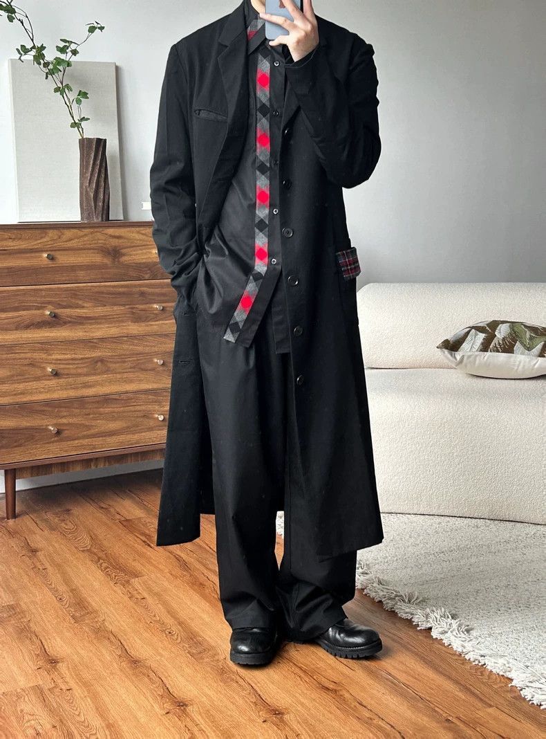 Yohji Yamamoto Yohji Yamamoto Yohji Yamamoto Black Checkered Dress Shirt Size US M / EU 48-50 / 2 - 6 Thumbnail