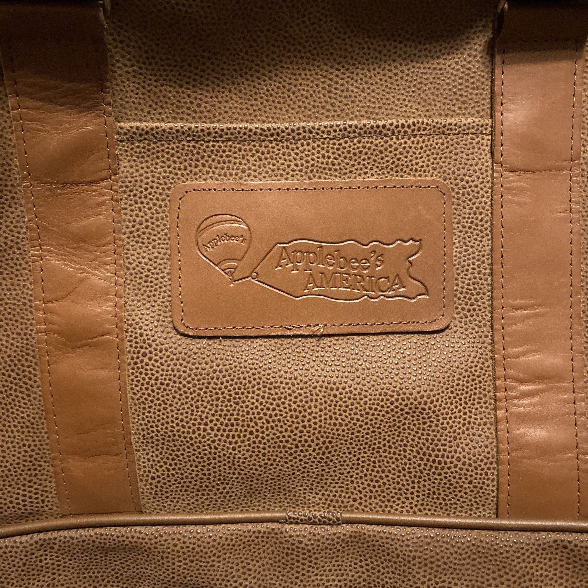 Other Cross Canvas Company Applebee’s Football Leather Duffle Bag Size ONE SIZE - 2 Thumbnail