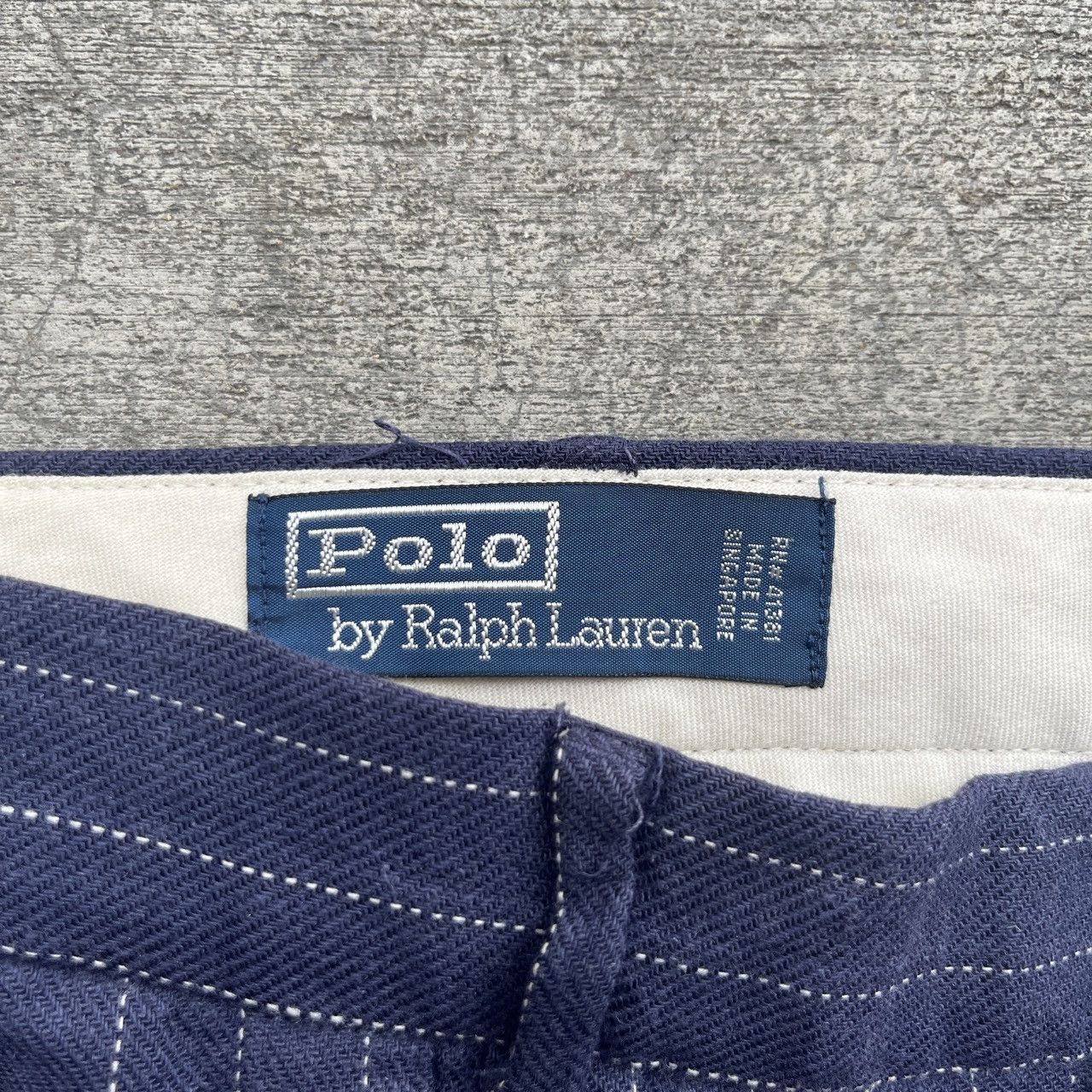 Polo Ralph Lauren 1980s Polo Ralph Lauren Pinstripe 20s Style Pants Size US 34 / EU 50 - 3 Thumbnail