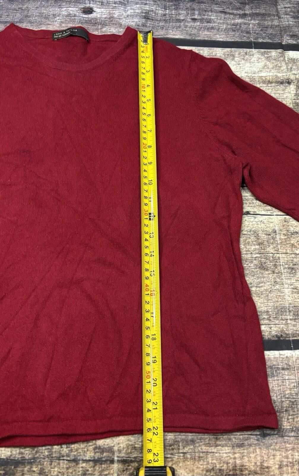 Lord & Taylor Lord & Taylor Sweater Womens Small 2 Ply Cashmere Pullover Size S / US 4 / IT 40 - 8 Thumbnail