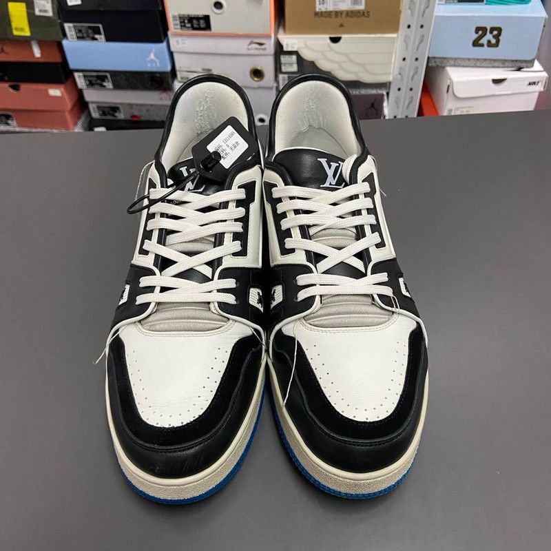 Louis Vuitton Louis Vuitton Trainer Black and Blue Sneakers -2505 Size US 9.5 / IT 39.5 - 2 Thumbnail