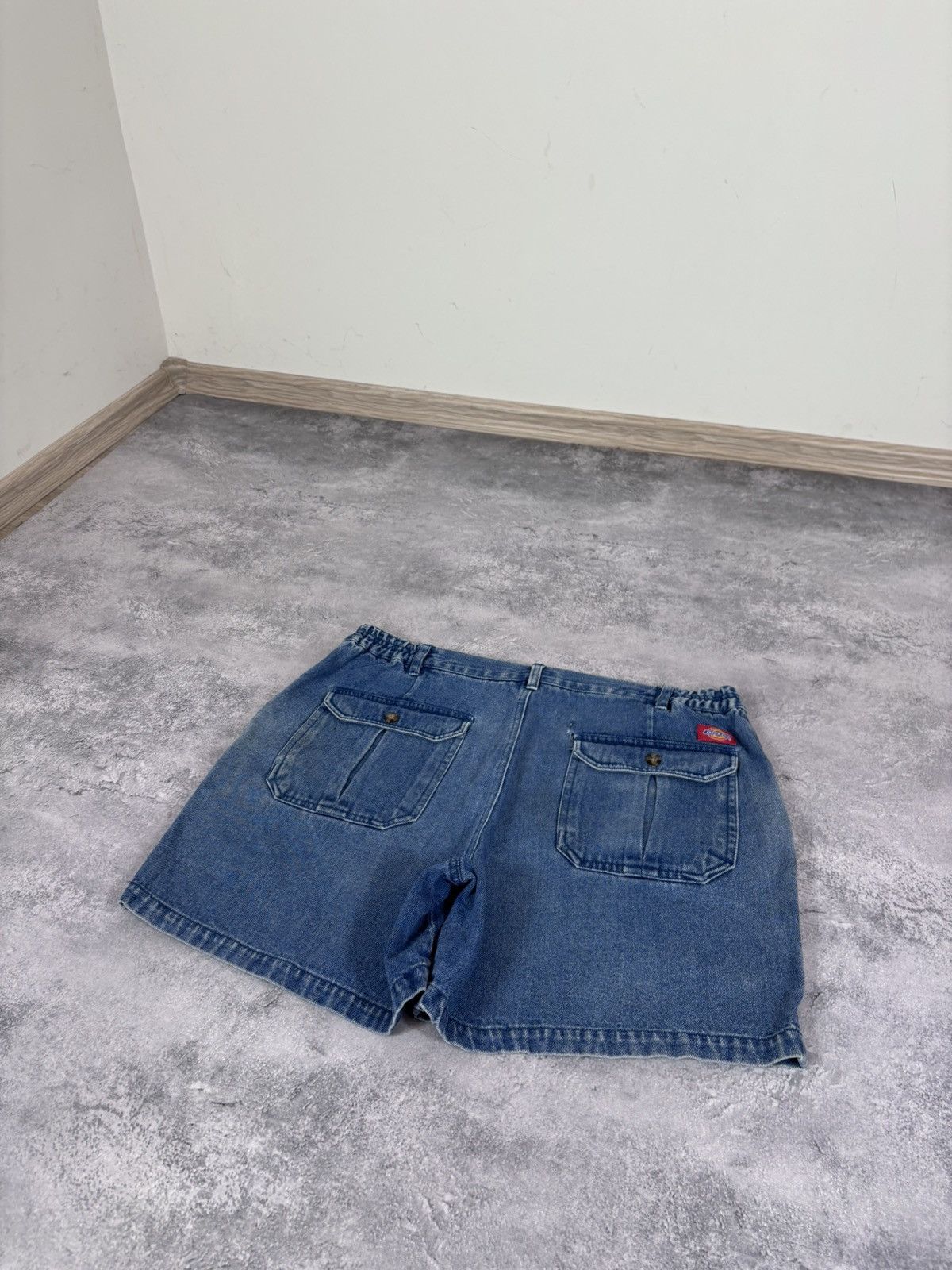 Dickies Vintage Dickies Women’s Blue Denim Cargo Shorts Jorts Size 38" / US 16 / IT 52 - 14 Thumbnail