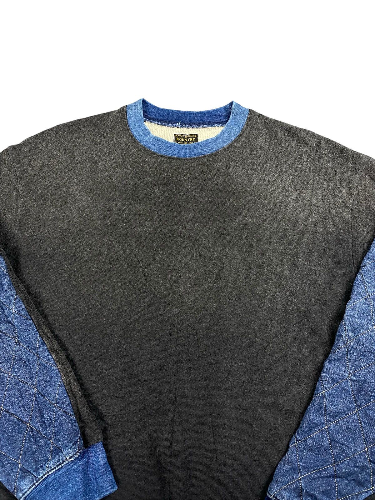 Kapital Kapital Kountry Indigo Waffle Two-Tone Sweater Size US L / EU 52-54 / 3 - 3 Thumbnail