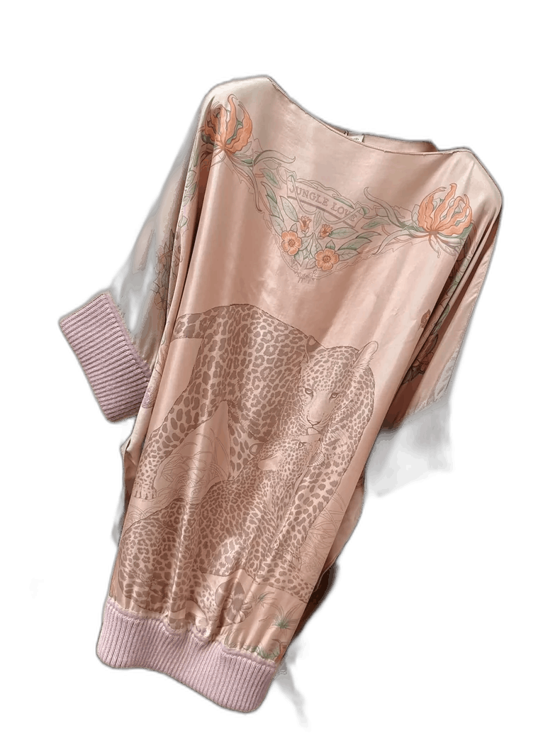 Hermes Hermes Jungle Love Leopard Silk Cape Top-2506 Size S / US 4 / IT 40 - 1 Thumbnail