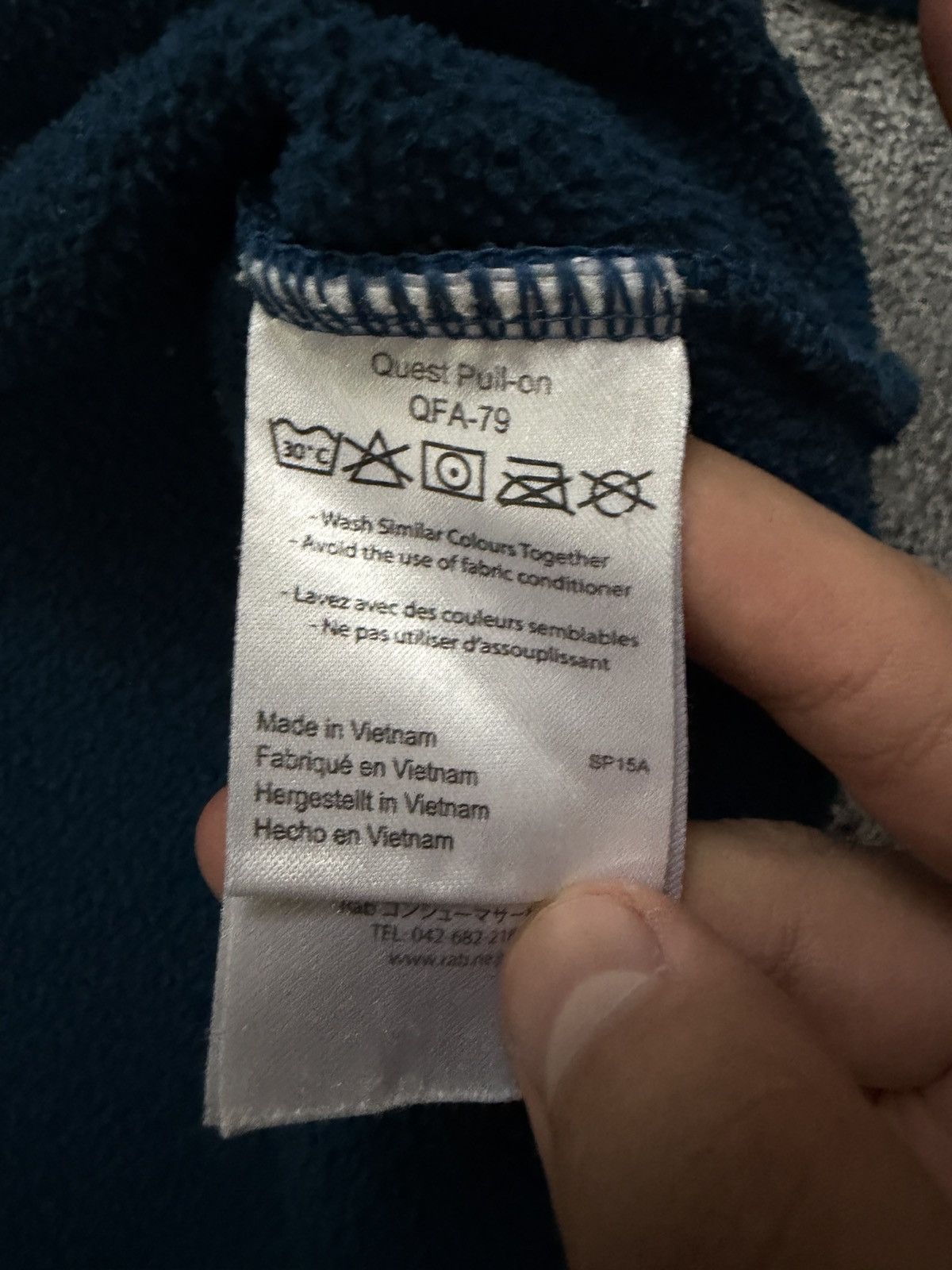 Rab Rab Quest Pull-On Half Zip Fleece Midlayer Blue Men's M Size US M / EU 48-50 / 2 - 4 Thumbnail