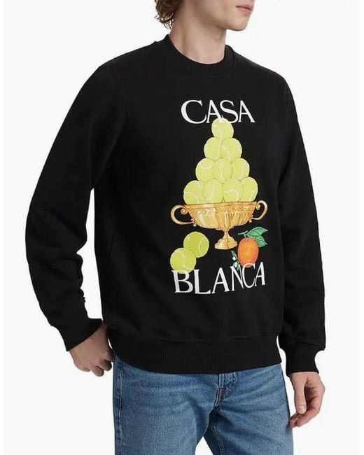 Casablanca ❗️NEW 🇫🇷 Casablanca Tennis Club Tennis Balls Print Sweatshirt Size US L / EU 52-54 / 3 - 3 Thumbnail