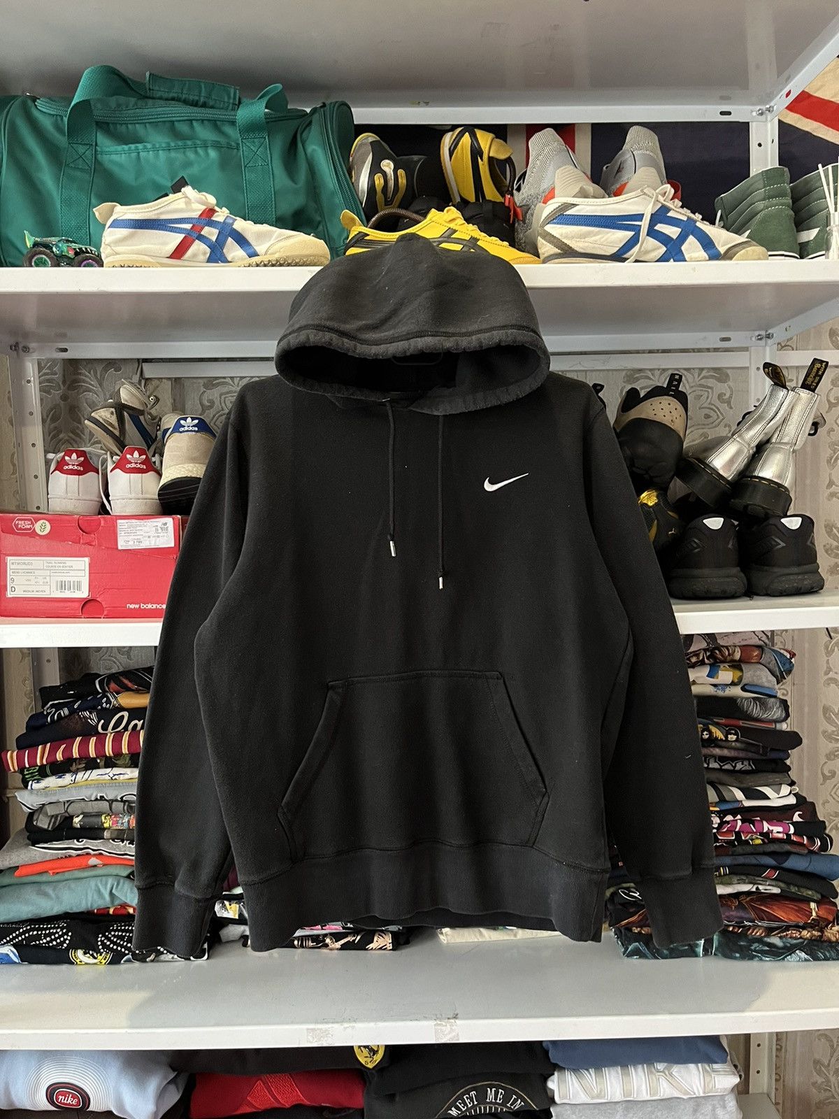 Vintage nike hoodie small swoosh sale