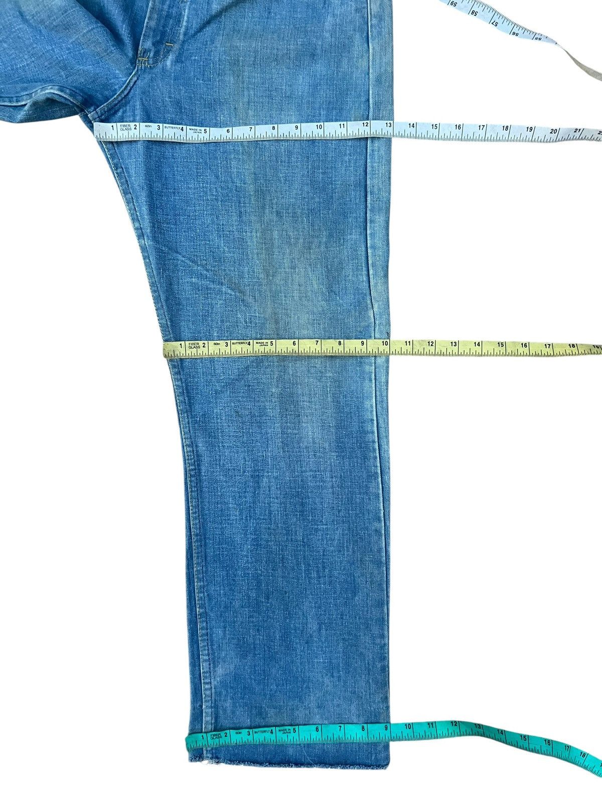 Lee Vintage 70s 80s Lee Riders Faded Dirty Mud Denim Jeans Size US 34 / EU 50 - 3 Thumbnail