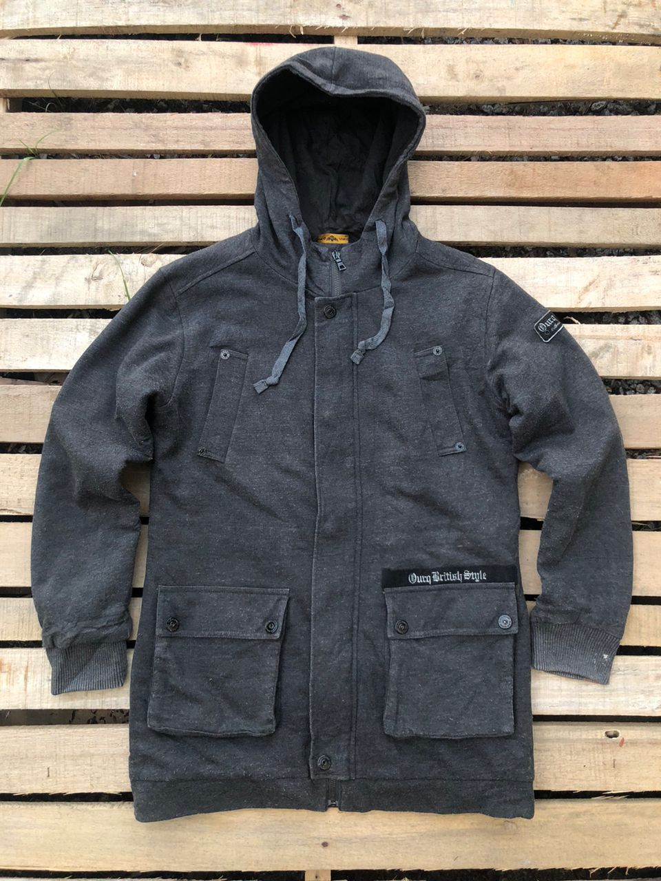Japanese Brand OUR-Q JUNIOR Hooded Jacket Size US M / EU 48-50 / 2 - 1 Thumbnail