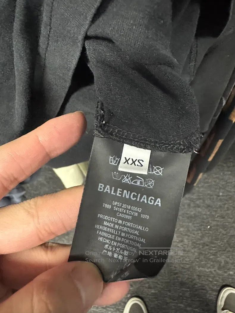 Balenciaga Balenciaga Food Administration Joint Brand Black Print Sho Size US XXS / EU 40 - 4 Thumbnail