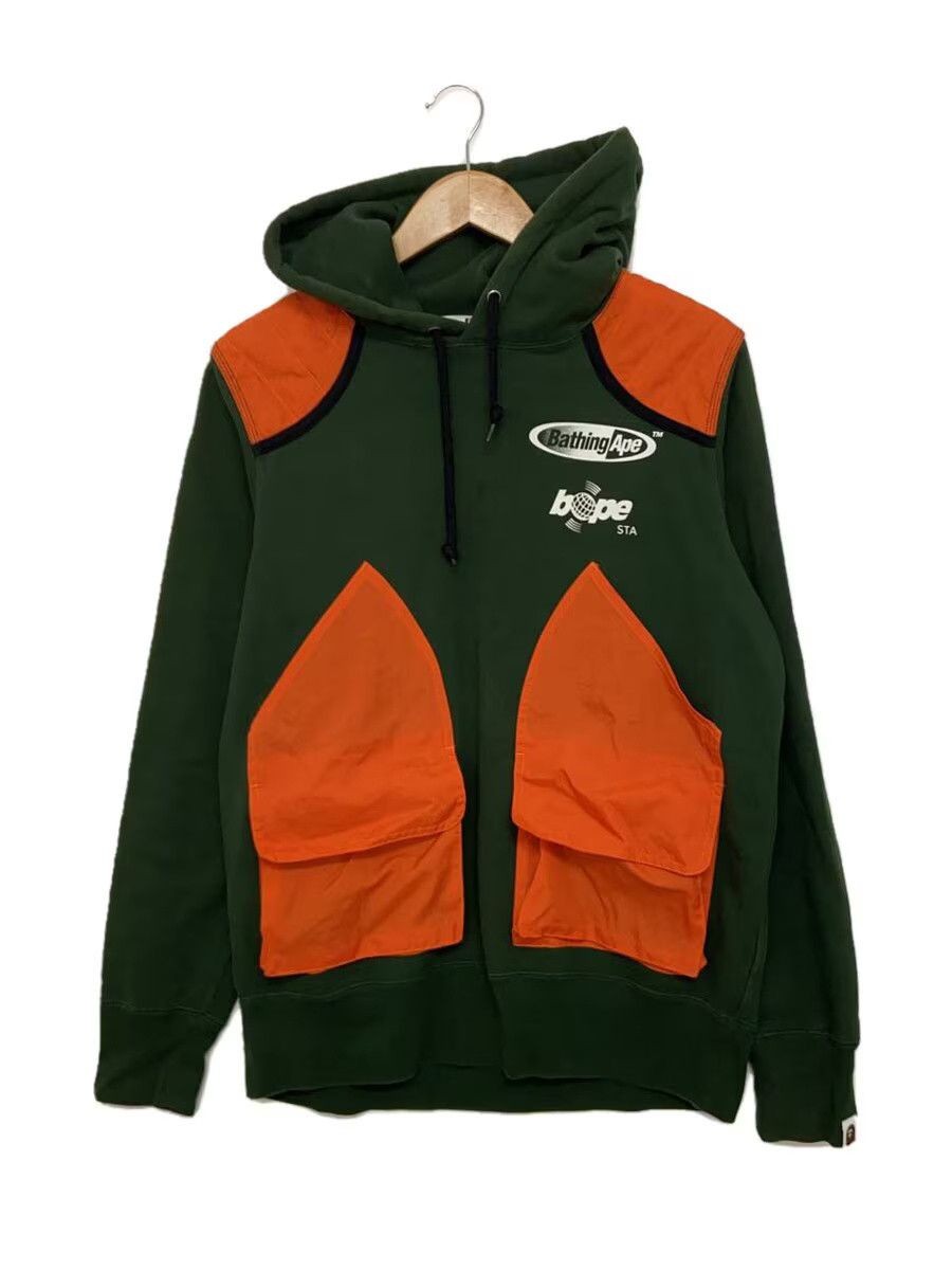 Bape A Bathing Ape Cotton Hoodie Green Size US M / EU 48-50 / 2 - 1 Thumbnail
