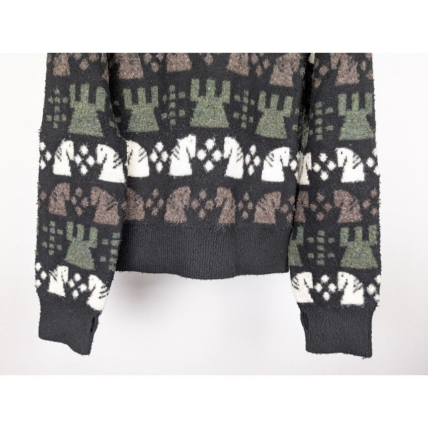 Burberry o1rshd1 Chess Pattern Sweater in Black/Multi Size US L / EU 52-54 / 3 - 5 Thumbnail