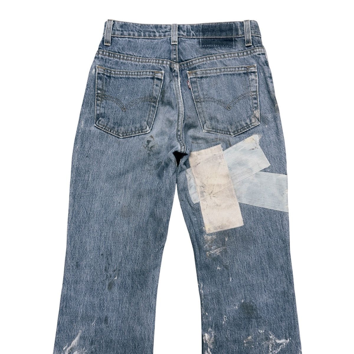 Levi's Vintage Levis 517 Distressed Denim Flare Jeans Hedi Slimane Size US 28 / EU 44 - 6 Thumbnail