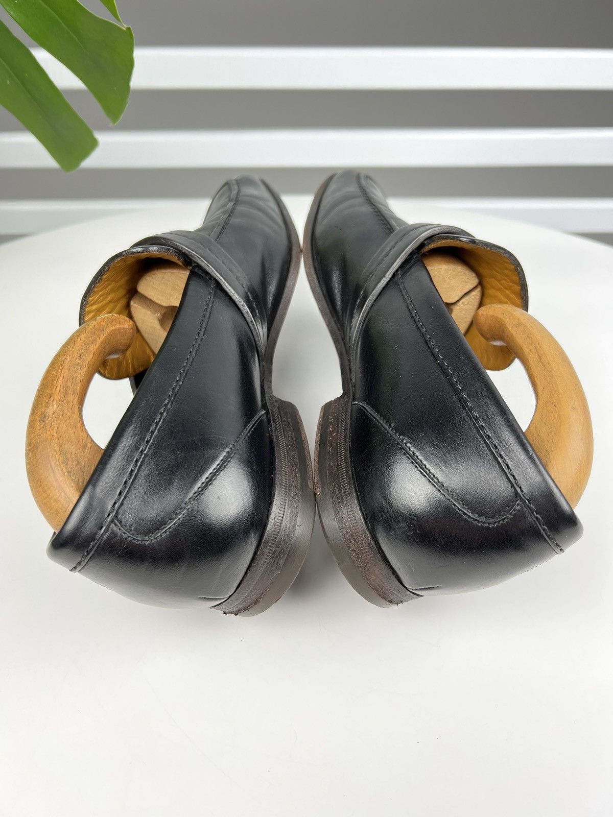 Gucci GUCCI Loafers Leather Shoes Strap GG Logo Black Men’s Size US 6.5 / EU 39-40 - 10 Thumbnail